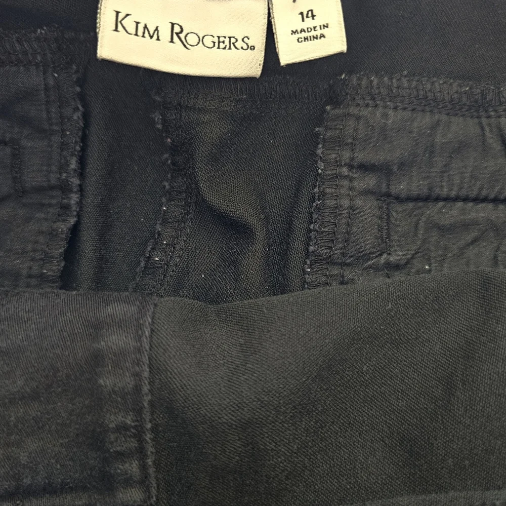 Kim Rogers Women's Black Pull Up Shorts Size 14